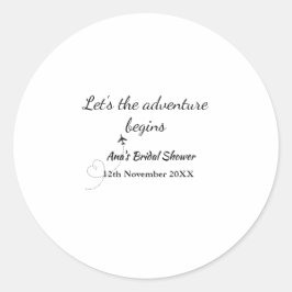 Adesivo permite que a aventura comece a adicionar o nome d