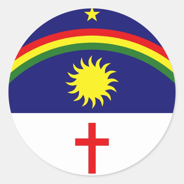 Adesivo Pernambuco, bandeira do Brasil (Frente)