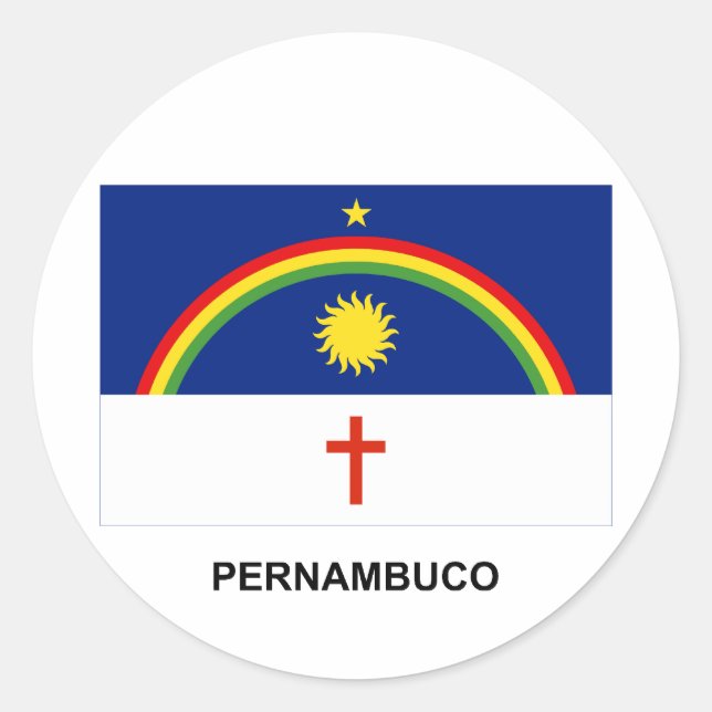 Adesivo Pernambuco, Bandeira do Brasil (Frente)
