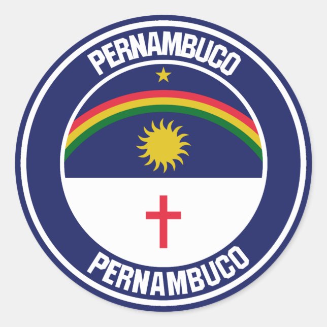 Adesivo Pernambuco Round Emblem (Frente)
