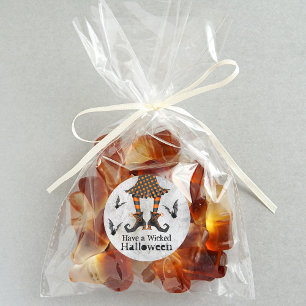 Adesivo Pernas e Morcegos das Bruxas Engraçadas