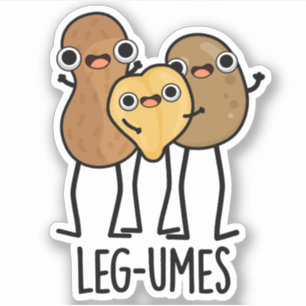 Adesivo Pernas Engraçadas Legume