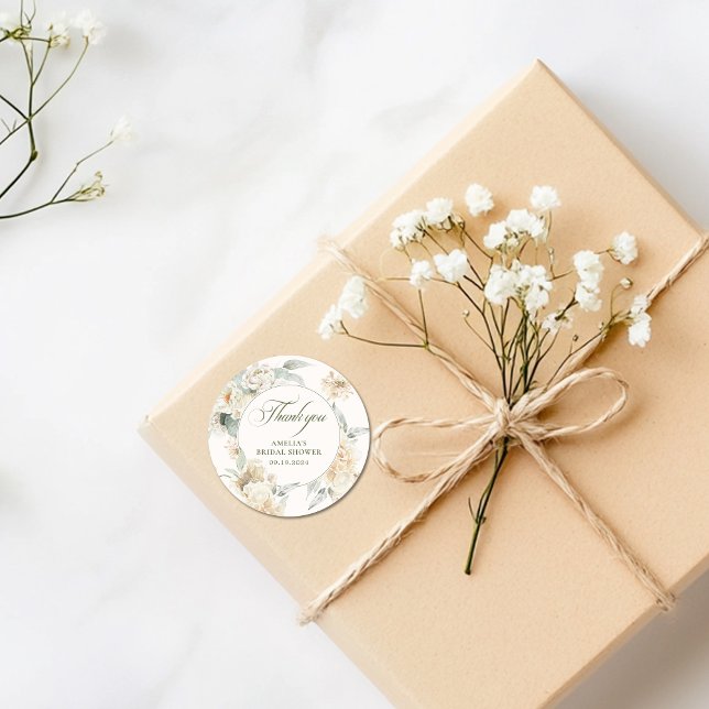 Adesivo Pérolas de aquarela e lembrancinha de Chá de Noiva (Criador carregado)