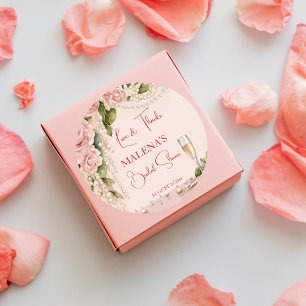 Adesivo Pérolas e chá de panela do prosecco, favor elegant