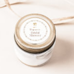 Adesivo Pérolas e Chá de panela Prosecco<br><div class="desc">Adicione um toque de elegância aos seus favores e decorações com nossos adesivos de chá de panela, com um colar de pérolas redondas e um design de óculos de champanhe. Estes autocolantes são uma na moda para a Coleção Elegante de Pérolas e Chás de panela Prosecco, garantindo uma celebração maravilhosamente...</div>