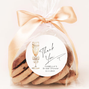 Adesivo Pérolas e Chá de panela Prosecco Obrigado