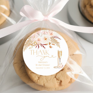 Adesivo Pérolas Elegantes e Favor de Noiva Floral Prosecco