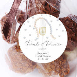 Adesivo Pérolas & Prosecco - chá de noiva
