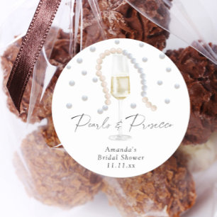 Adesivo Pérolas & Prosecco - chá de noiva