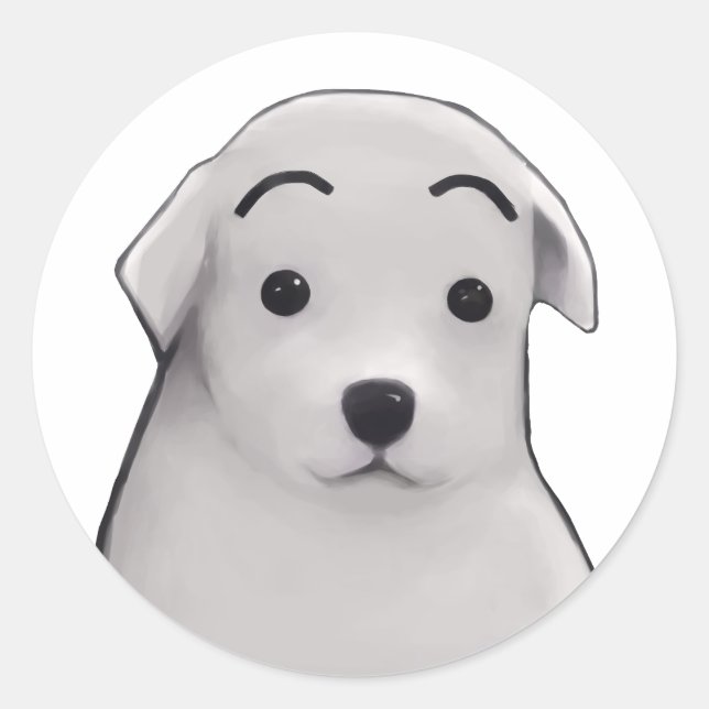 Adesivo Perrito sorprendido  (Frente)