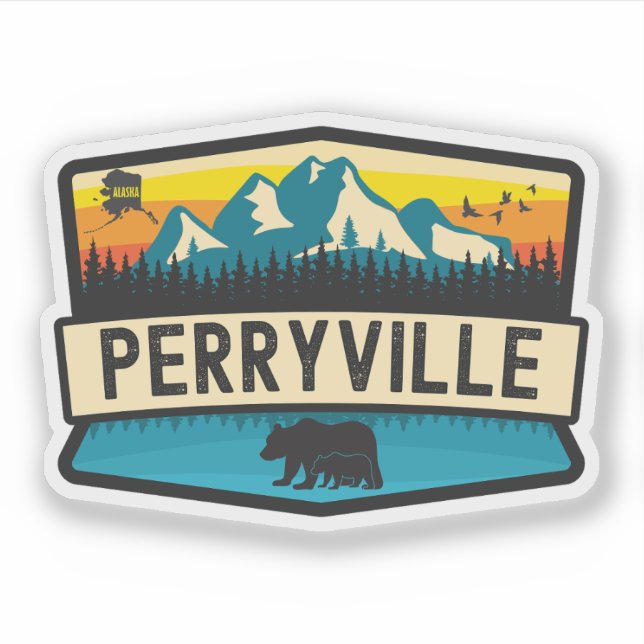 Adesivo Perryville, Alasca (Frente)
