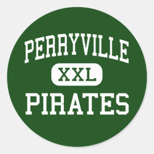 Adesivo Perryville - piratas - alto - Perryville Missouri