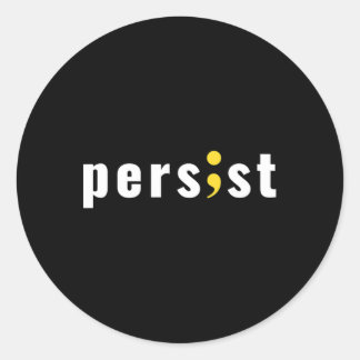 Adesivo Persistência da Consciência Mental do Suicídio por