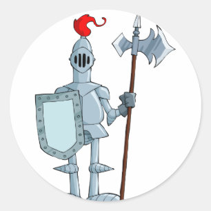 Adesivo Personagem Cavaleiro de Armadura Medieval