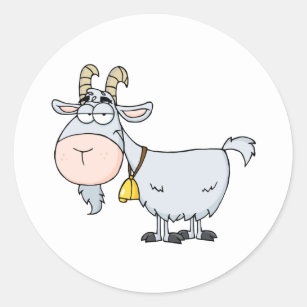 Adesivo Personagem de desenho animado da cabra