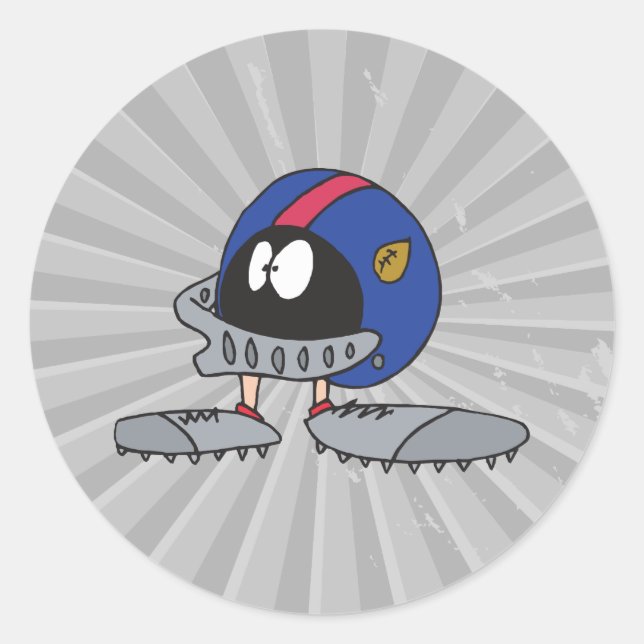 Adesivo personagem de desenho animado engraçado de capacet (Frente)