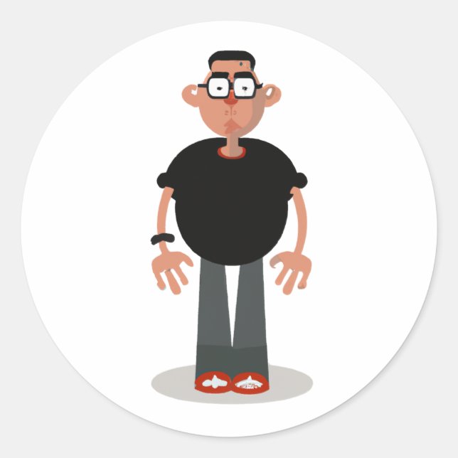 Adesivo Personagem de desenho animado exclusivo (Frente)