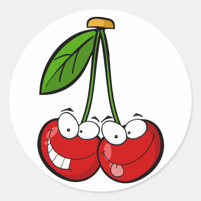 Adesivo Personagens de desenho animados da Red Cherry (Frente)