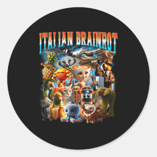 Adesivo Personagens Italian Brainrot Meme Engraçado Tendên