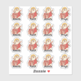 Adesivo Personalised Penguin Cupid Sticker Pack