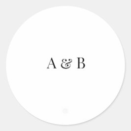 Adesivo Personalised Wedding Envelope Sticker | Initials