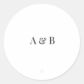 Adesivo Personalised Wedding Envelope Sticker | Initials