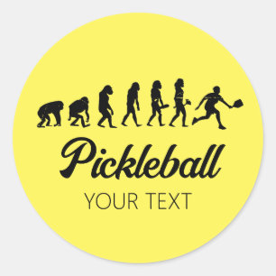 Adesivo Personalização Da Evolução Engraçada Do Pickleball