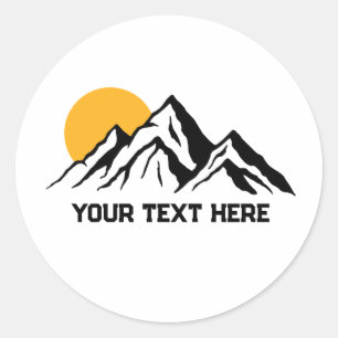 Adesivo Personalização da Natureza da Pintura nas Montanha