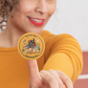 Adesivo Personalização de Abóbora de Cachorro de Spooky Se