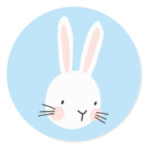 Personalização de coelho azul