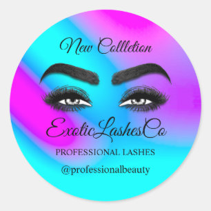 Adesivo Personalização do Logotipo Eyelash do Artista Make