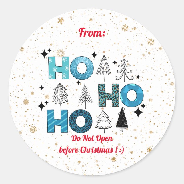 Adesivo Personalização do Papai Noel (Frente)