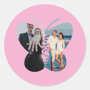 Adesivo Personalizada Bela Borboleta Fotográfica Personali