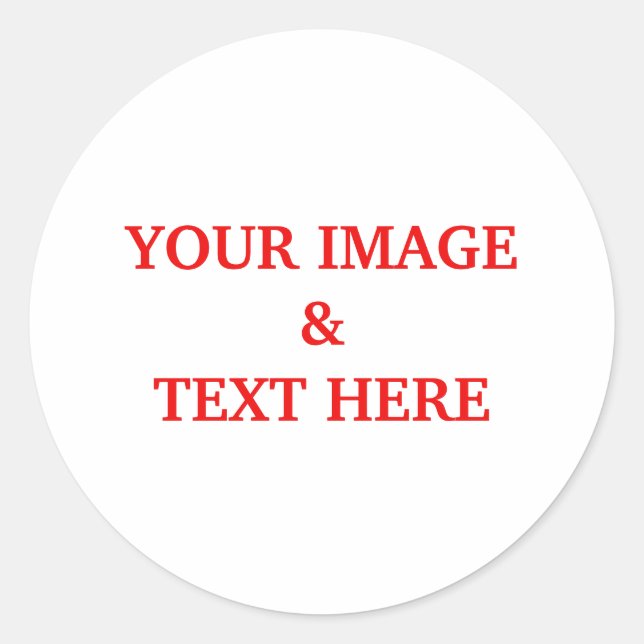 Adesivo Personalizada Personalizada Sua Própria Foto (Frente)