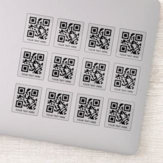 Adesivo Personalizado 12 Código QR verificável - Cortar Vi