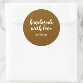 Adesivo Personalizado Artesanal com Amor Minimalista