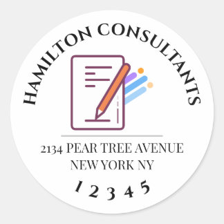 Adesivo Personalizado com Logotipo Empresarial Red