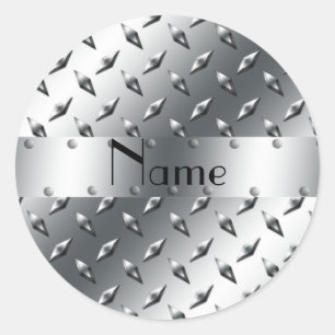 Adesivo Personalizado com seu nome chapa de aço