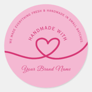 Adesivo Personalizado Coração de Amor Feito à Mão