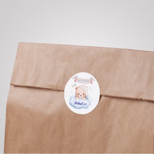 Adesivo Personalizado de Aniversário (Criador carregado)