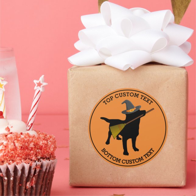 Adesivo Personalizado de Bruxa Negra Negra Engraçado do Di (Festa)