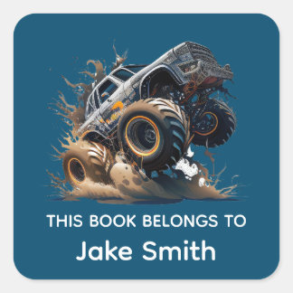 Adesivo personalizado de caminhão monstro para cri