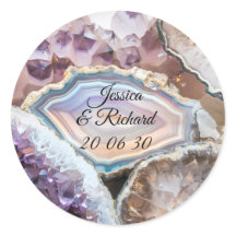 Adesivo Personalizado de Cristal Geodo para Casame