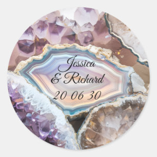 Adesivo Personalizado de Cristal Geodo para Casame