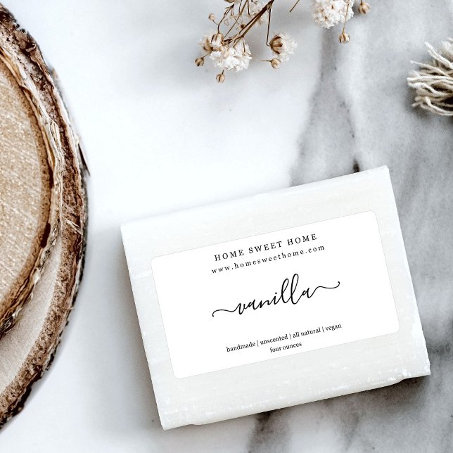 Adesivo personalizado de etiqueta de sabão (Criador carregado)