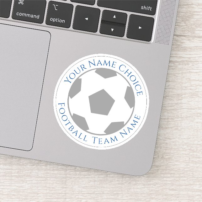 Adesivo Personalizado de Fã de Futebol com Nome do (Detalhe)
