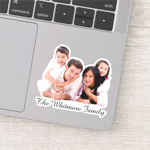 Adesivo Personalizado de Foto e Nome da Família à 