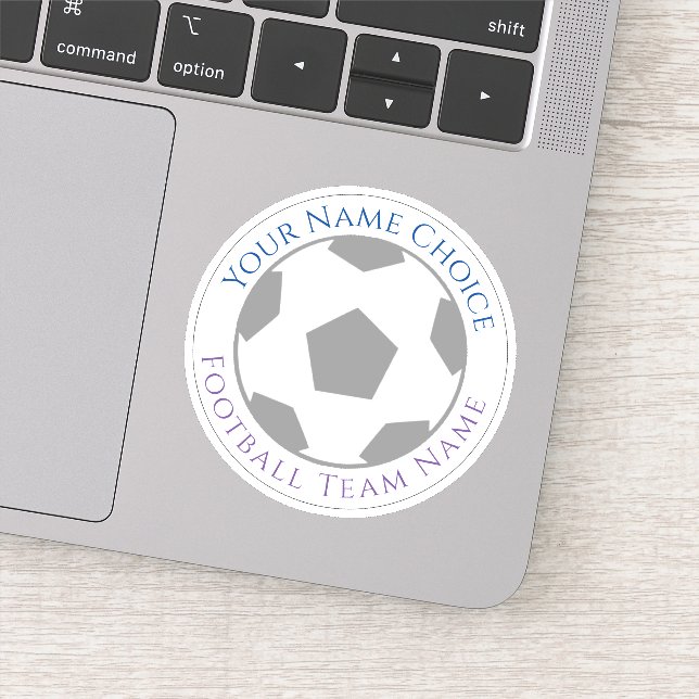 Adesivo Personalizado de Futebol com Nome da Equip (Detalhe)