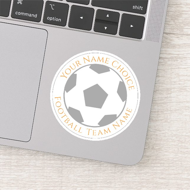 Adesivo Personalizado de Futebol com Nome da Equip (Detalhe)