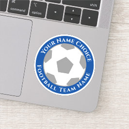 Adesivo Personalizado de Futebol com Nome da Equip